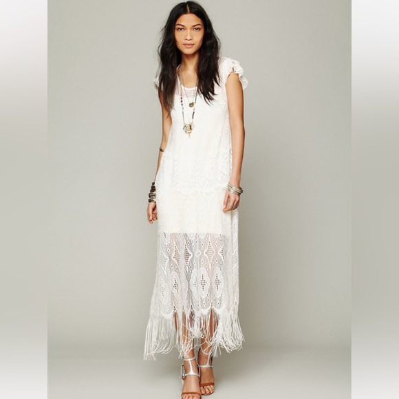 Free People Dresses & Skirts - Free People Ivory (Off White) Lace Dress